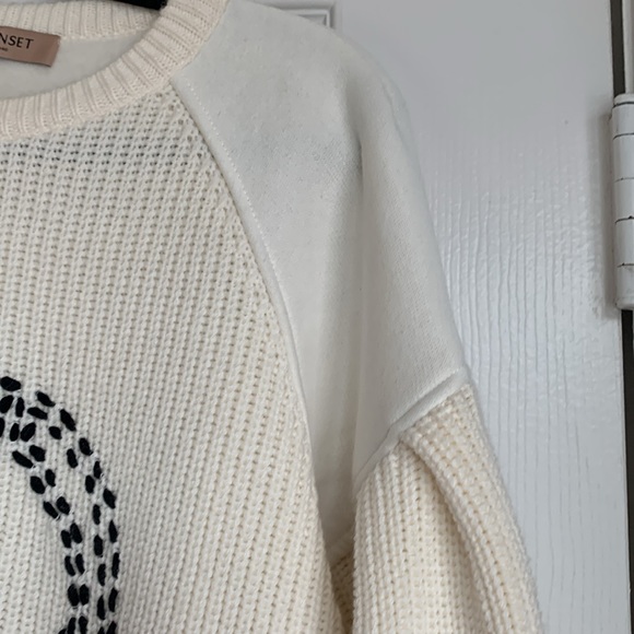 Twinset Contrast Stitch Knit/Fleece Top - Picture 8 of 12